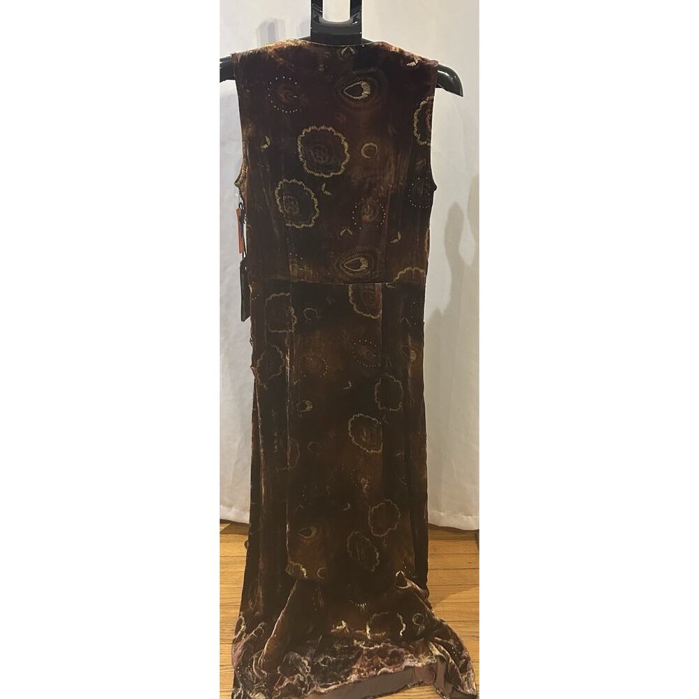 NWT 2OHThreads Brown Velvet Dress size M - Picture 4 of 7